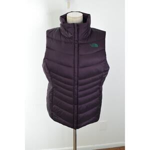 The North Face Aconcagua II Womens Large Full Zip Line Down Insulated 550 Purple